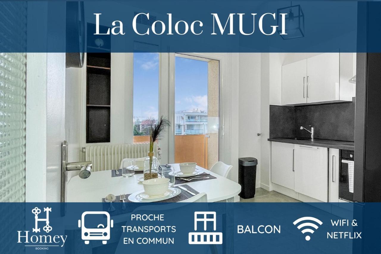 Homey La Coloc Mugi - Colocation Haut De Gamme - Chambres Privees - Balcon - Wifi Et Netflix - Proche Transports Commun آنماس المظهر الخارجي الصورة